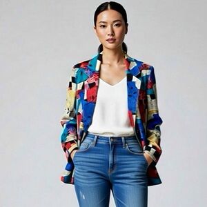 Vintage NWOT Linen Casual Corner Jacket